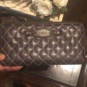 Brown leather Juicy wallet